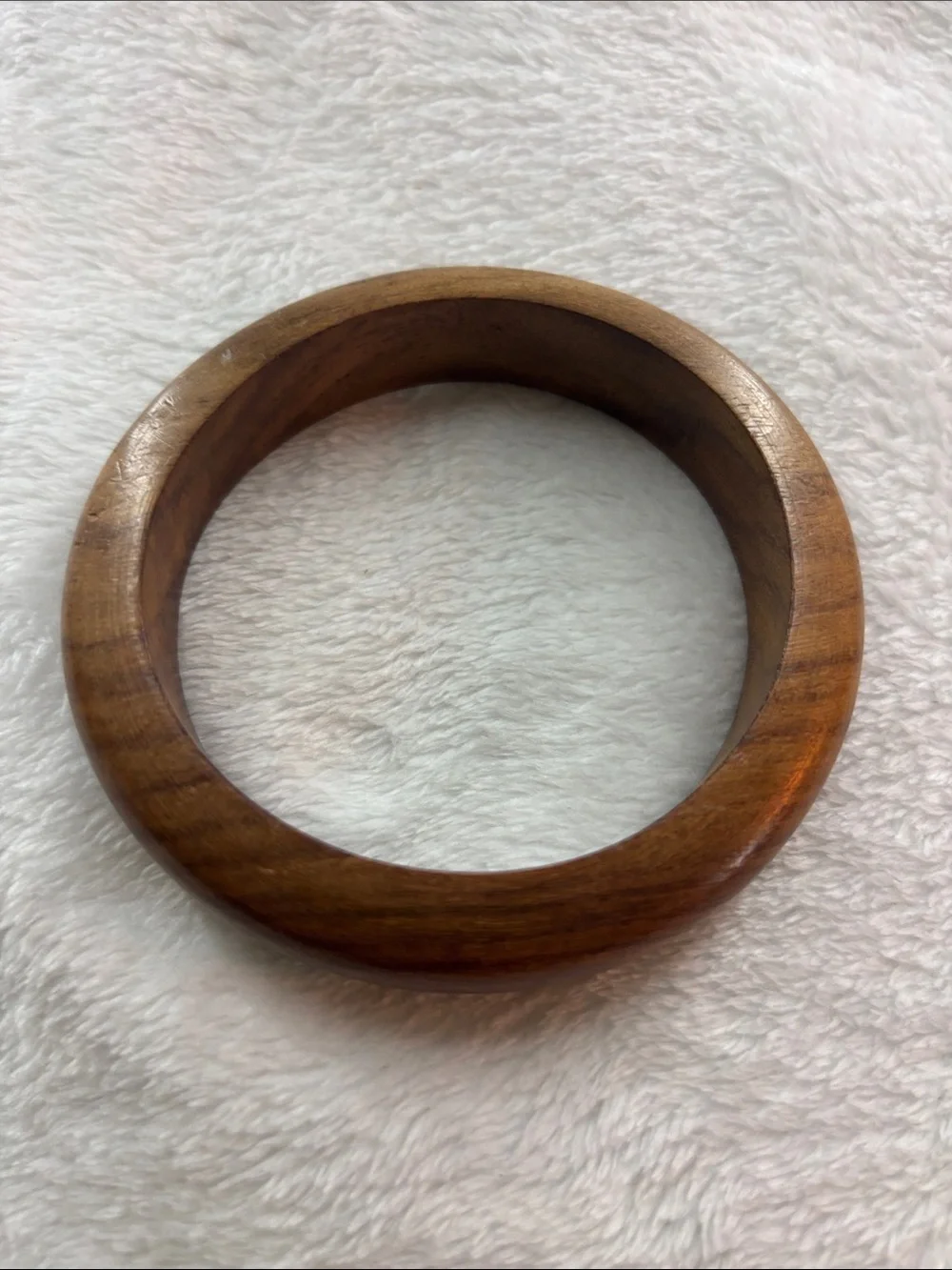 Classic Wood Bangle Bracelet - Brown